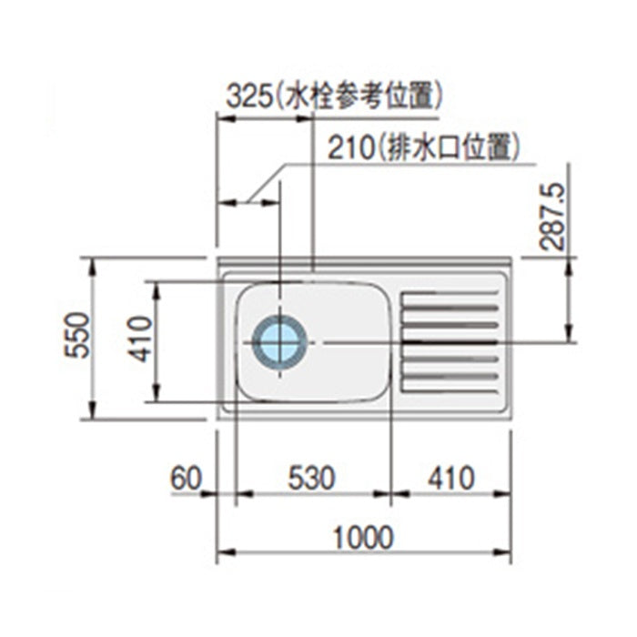 【中古A】 クリナップ 木キャビキッチン クリンプレティ 流し台 左タイプ 間口100cm ホワイト GTS-100MFL