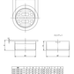 【未使用品】【開封品】【新品】 KAKUDAI（カクダイ） 400-208-50 VP・VU兼用目皿（接着式）