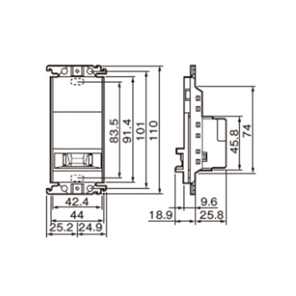 【2箱】【中古A】 パナソニック（Panasonic） コスモシリーズワイド21[壁取付]熱線センサ付自動スイッチ（子器）（ブランクチップ付）（ホワイト）WTK1911WK　2台セット