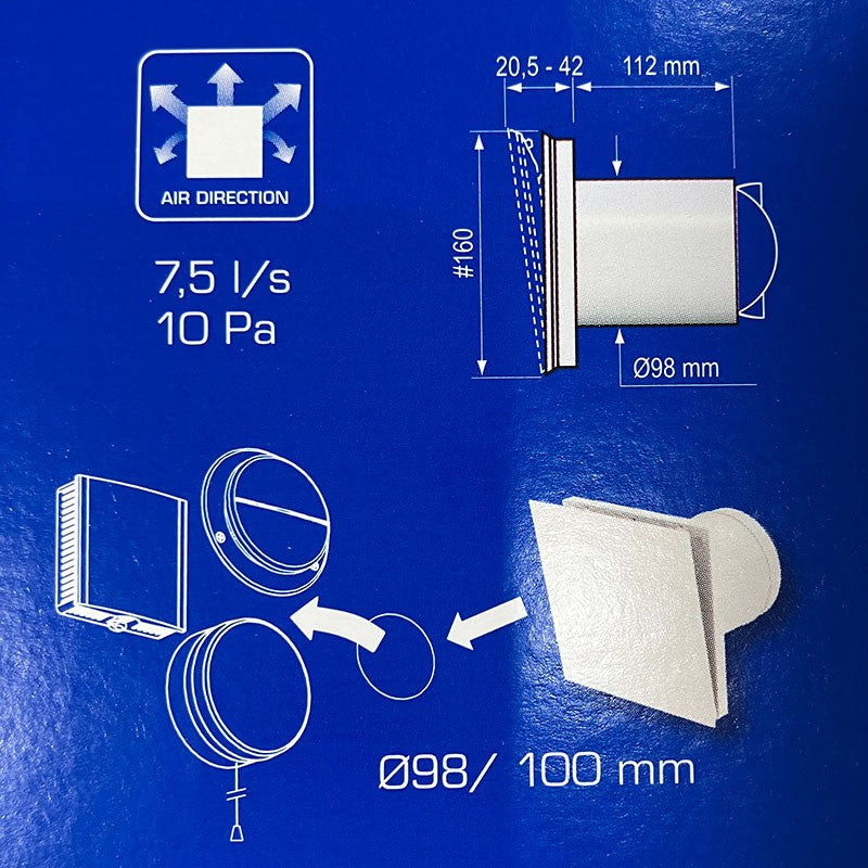 【4個】【未使用】 ◆ガデリウス・インダストリー(Gadelius Industry) 家庭用給気口(TL-D) FR-TL-D-CONFIG-B　4個セット