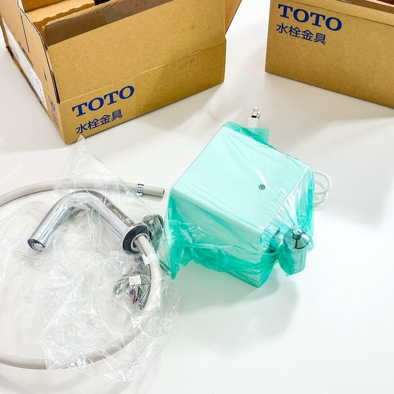 ＜TOTO＞自動水栓機能部＆スパウト部（型番：TLE01505J & TLE35003J）【未使用アウトレット品】