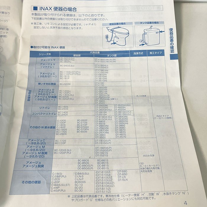 【中古A】 LIXIL（リクシル）フルオート便器洗浄ユニット　323-1052D（QA)