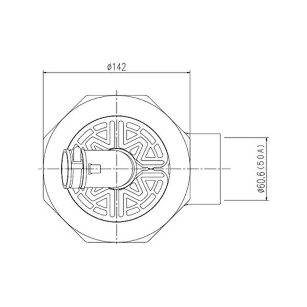 【未使用品】【開封品】【新品】 リクシル（LIXIL）TP-52/FW1 ヨコビキ 洗濯機 防水パン用 排水トラップ INAX・ (横引き) ABS製排水トラップ TP52 洗濯パン、洗濯機パン、防水パン