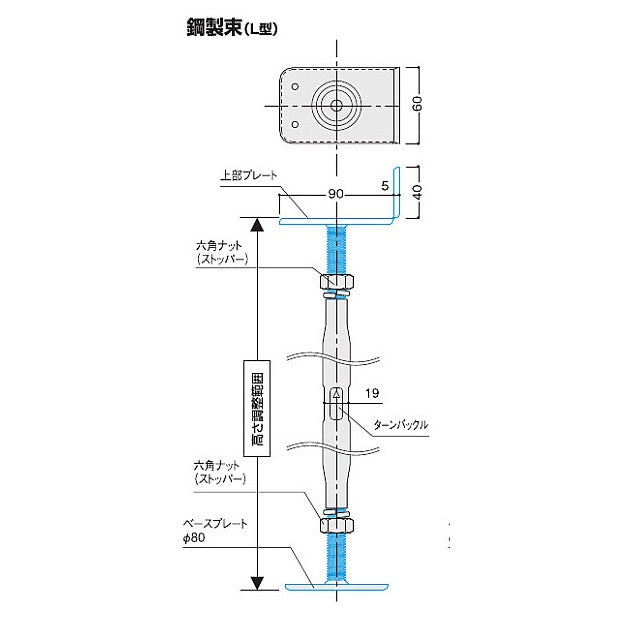 【新品】 ジャパン建材 Bulls ブルズ 鋼製束 NJK390L 240～390mm 20本入