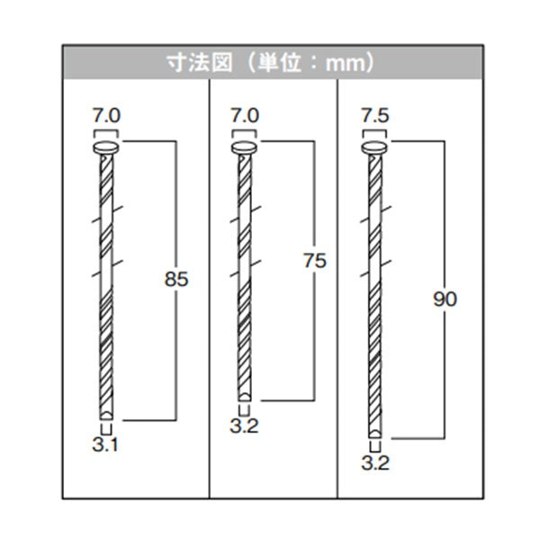 【未使用品】【開封品】【中古A】 トータルファスニング ワイヤ連結釘（フラット連結）TWFS3290M-C 150本×10巻