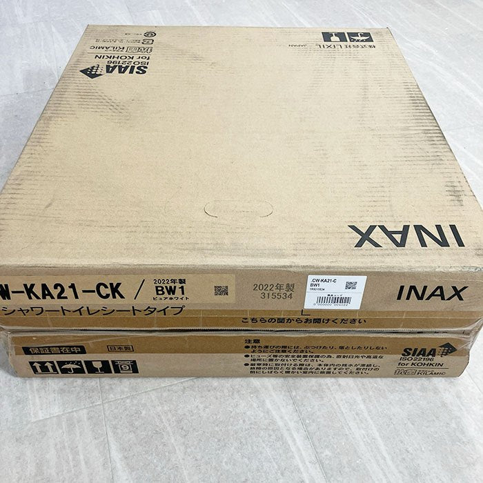 【中古A】 LIXIL（リクシル）シャワートイレKシリーズ 便フタなしタイプ ピュアホワイト CW-KA21-CK/BW1