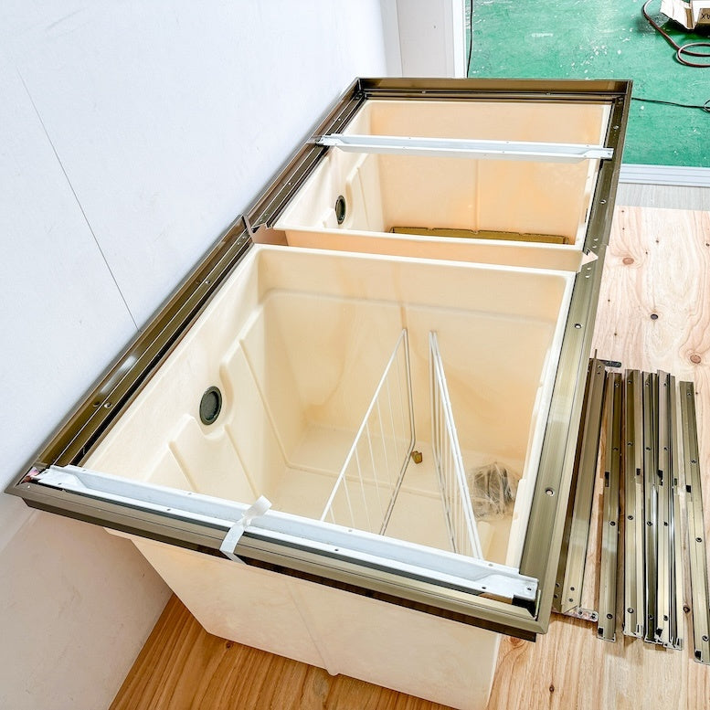 ＜EIDAI＞床下収納（型番：US-H4BN）600×600×2BOX【未使用アウトレット品】