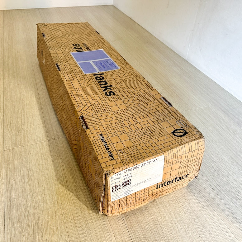 ＜Interface＞床タイルカーペット（型番：HN810）【未使用アウトレット品】250×1000mm×20枚入