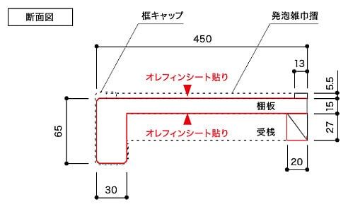 南海プライウッド ストア 枕棚 耐荷重